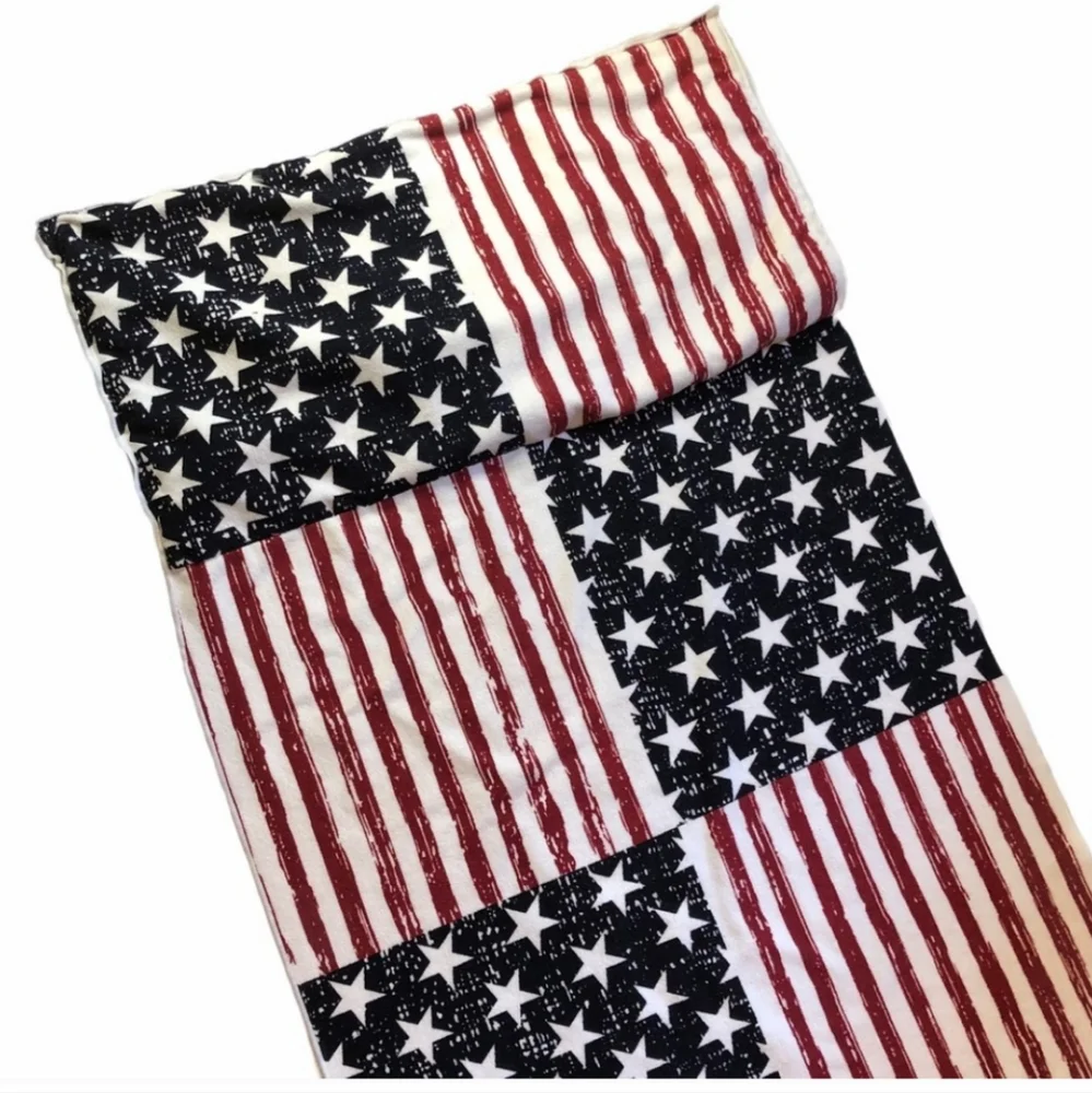 Maurices American flag beach towel bag.
